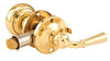 Prime-Line Polished Gold Brass Mortise Latch 1 pk
