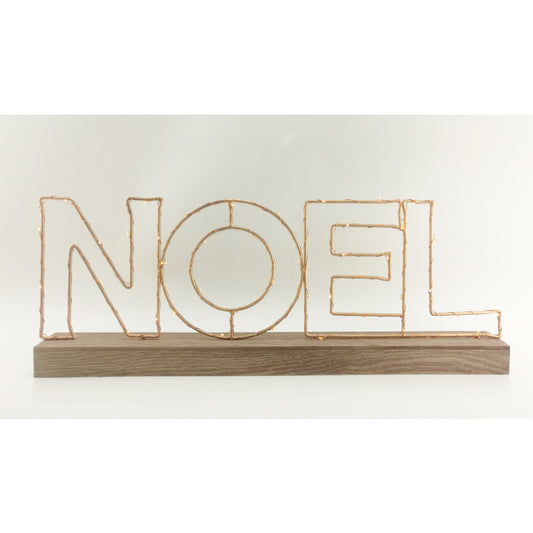 Gerson  Battery Operated Noel Sign  LED Christmas Decoration  Metal  1 each