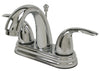 Ultra Faucets Polished Chrome Centerset Bathroom Sink Faucet 4 in.