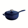 3 Qt Enameled Cast-Iron Series 1000 Covered Saucier - Gradated Cobalt