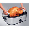 Proctor Silex Polished Chrome Black Aluminized Steel 18 qt Electric Roaster 9.8 in.   H X 17.4 in.