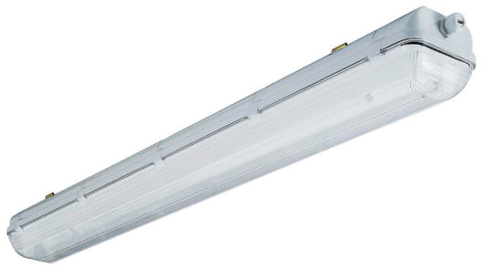 Lithonia Lighting XWL232120RE 4' Light Gray T8 2-Bulb Wet Location Fluorescent Light Fixture