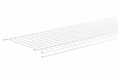 Superslide Wire Shelf, White, 12-In. x 12-Ft. (Pack of 6)