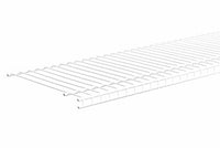 Superslide Wire Shelf, White, 12-In. x 12-Ft. (Pack of 6)
