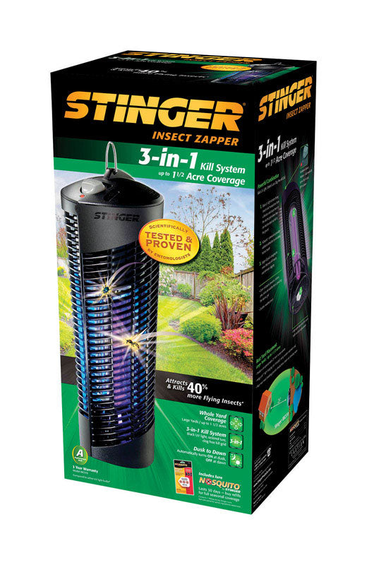 Stinger  3-in-1  Outdoor  Insect And Mosquito Zapper  1-1/2 acre 24 watts