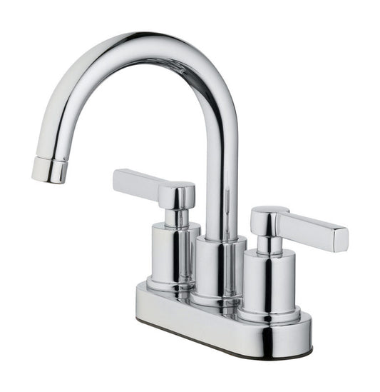 OakBrook Verona Chrome Two Handle Lavatory Pop-Up Faucet 4 in.