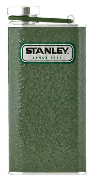 Stanley Green and Silver Plastic/Stainless Steel Naturally BPA Free Leak Proof Flask 8 oz. Capacity