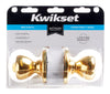 Kwikset 93001-870 Polished Brass Tylo Privacy Knob Set