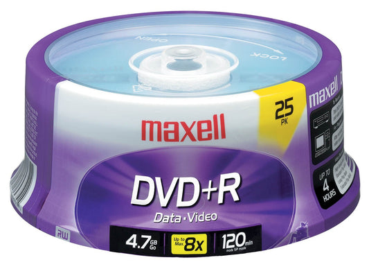Maxell 639011 DVD+R Spindle 4.7 GB 25 Count