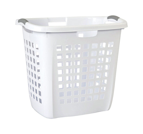 Cesta de lavandería de plástico blanco Sterilite (paquete de 4)