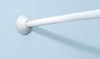 iDesign White Steel Curved Shower Rod
