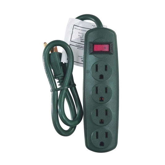 Power Strip 4 Outlet 2' (Pack of 6)