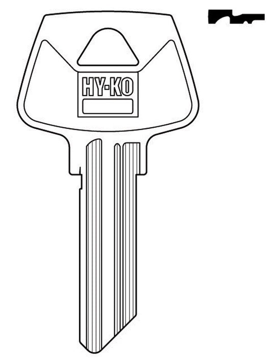Hy-Ko House/Office Key Blank S48 Single sided (Pack of 10)