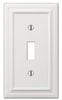 Amerelle Continental White 1 gang Die-Cast Metal Toggle Wall Plate 1 pk