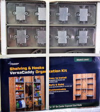 UniCaddy VersaCaddy 48 in. H X 48 in. W X 4 in. D Gray Plastic Shelving and Hooks Organization Kit