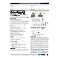 Watts  1-1/2  Brass  Threaded  Ball Valve