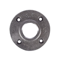 STZ Industries 1-1/4 in. FIP each Black Malleable Iron Floor Flange