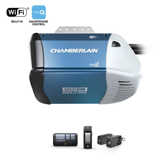 Chamberlain MyQ 1/2 HP Belt Drive WiFi Compatible Garage Door Opener