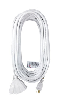 Projex Indoor or Outdoor 50 ft. L White Triple Outlet Cord 16/3