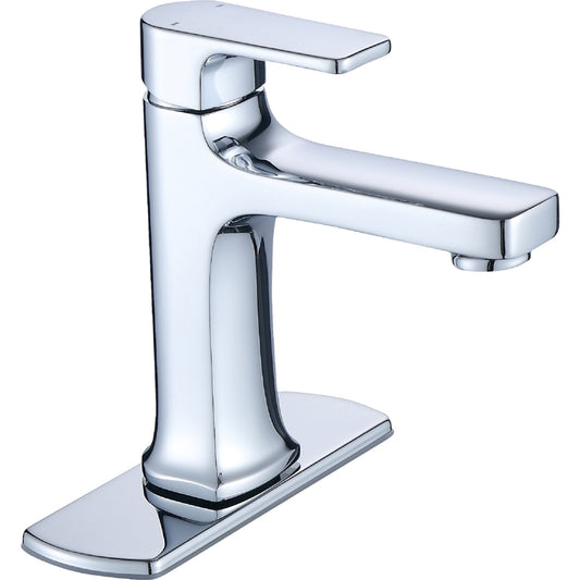 Ultra Faucets Dean Polished Chrome Single-Hole Bathroom Sink Faucet 4 in.
