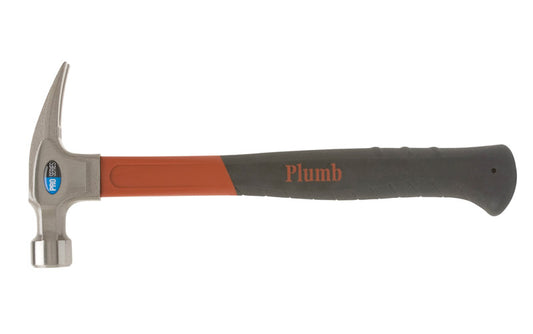 Plumb  Pro Series  20 oz. Smooth Face  Rip Hammer  Fiberglass Handle