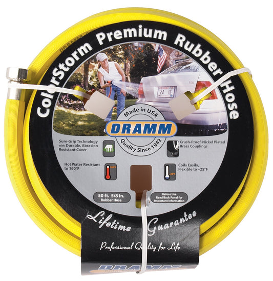 Dramm 10-17003 5/8" X 50' Yellow ColorStorm™ Premium Rubber Hose