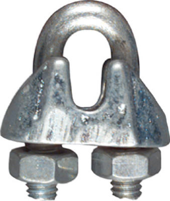 Wire Cable Clamp, Zinc, 1/16-In. (Pack of 20)