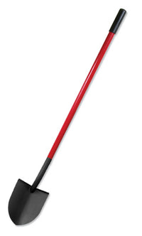 Shovel, Round Point, Commercial Grade, Fiberglass Handle, 59.25-In.