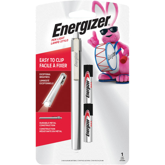 Energizer Gray Metal 35 lm. LED Pen Light with AAA Batteries