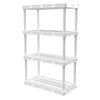 Gracious Living Knect-A-Shelf 48 in. H x 24 in. W x 12 in. D Resin Shelving Unit