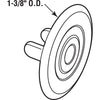 Prime Line S4443 White Plastic Shock Guards 12 Count