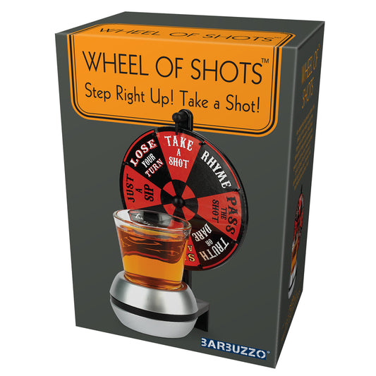 Barbuzzo Wheel Of Shots Adult Beverage Game Plastic 1 pk