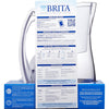 Brita  8 - 8  White  Marina Pitcher