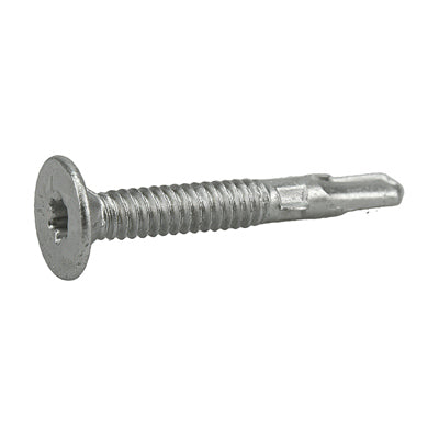 Tornillos para madera y metal Power Pro, autoperforantes, de cabeza reticular y con aletas, 10-24 x 1-7/16 in, 68 unidades