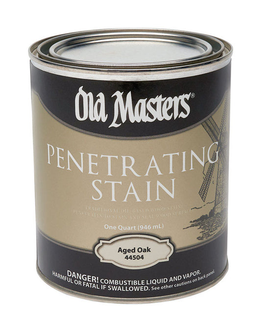 Old Masters Semi-Transparent Aged Oak Oil-Based Penetrating Stain 1 qt