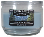 Candle Lite 1879361 10 Oz Hidden Mountain Pass Everyday Jar Candle With 3 Wicks (Pack of 4)