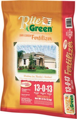 Rite Green Fertilizer 13-0-13 6600 Sq. Ft. Granules Phosphate Free 33 Lb.