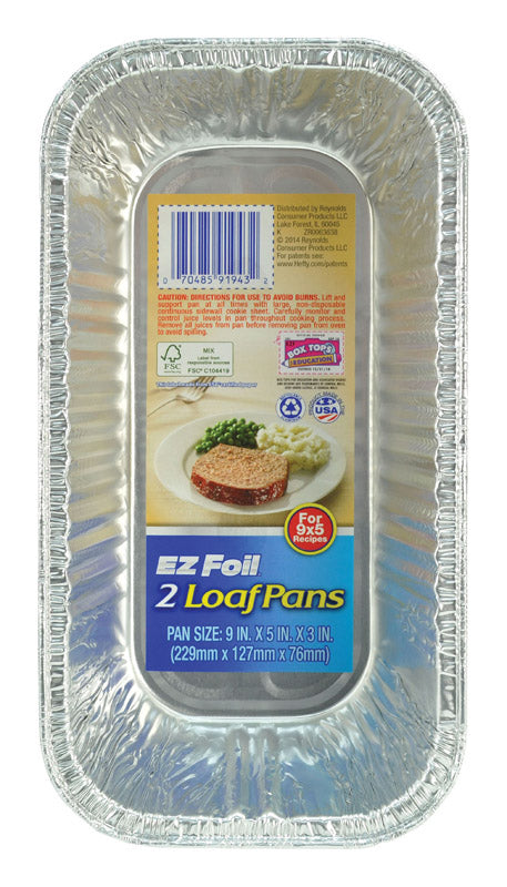 EZ Foil 5 in. W X 9 in. L Loaf Pan Silver (Pack of 12).