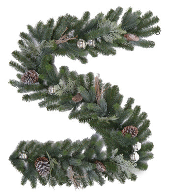 Tacoma Frosted Garland, 6-Ft. (Pack of 8)