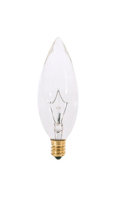 Satco 60 W B10 Decorative Incandescent Bulb E12 (Candelabra) Soft White (Pack of 10)