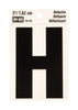 Hy-Ko 3 in. Reflective Black Vinyl Letter H Self-Adhesive 1 pc. (Pack of 10)