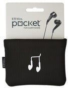 UT Wire UTW-PK01-BK 4.25 X 5.5 Black Pocket Pouch For Earphones
