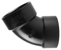 Codo de 60 grados de ABS de 4 pulg. de diámetro y 4 pulg. de buje Charlotte Pipe