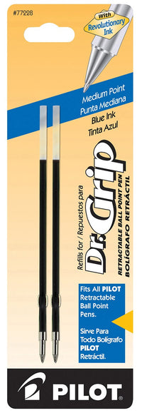 Pilot 77228 Blue Medium Point Ballpoint Ink Refill For Retractable Pens (Pack of 6)