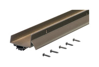 M-D 69562 48" Bronze Anodized U-Shaped Door Bottom With Drip Cap
