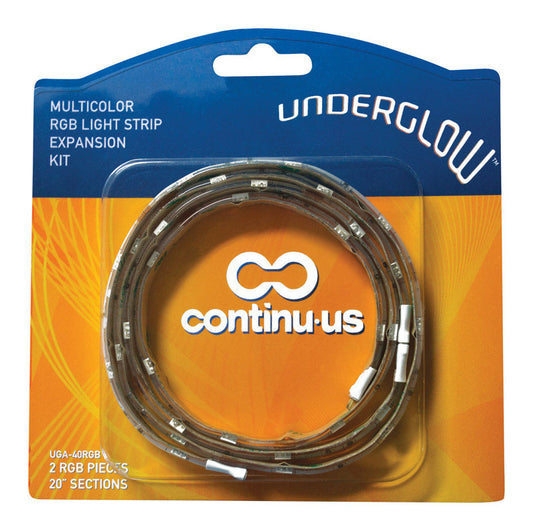 Continu-us  Underglow  40 in. L Multicolored  Plug-In  LED  Tape Light  2 pk