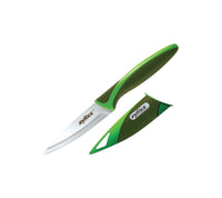 Zyliss  4.25 in. W x 0.63 in. L Green  Plastic/Stainless Steel  Paring Knife