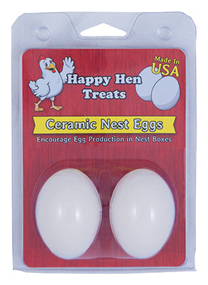 Happy Hen  Ceramic  White Nest Egg