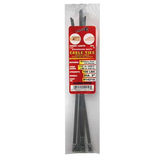 Tool City 7.9 in. L Black Cable Tie 5 pk