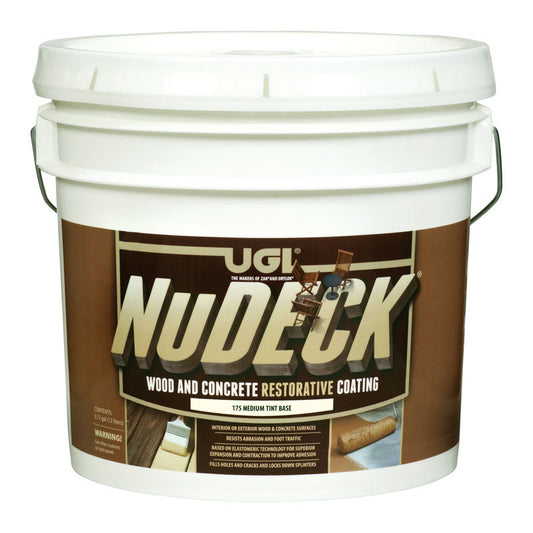 UGL  NuDECK  Tintable Base  Flat  Medium Base  Elastomeric  Wood and Concrete Restorative Coating  3.5 gal.